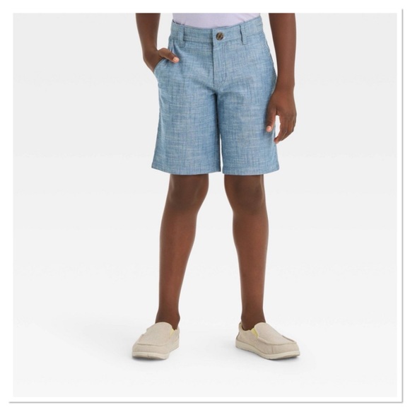 Cat & Jack Other - Boy’s Chambray At The Knee Chino Shorts Cat & Jack